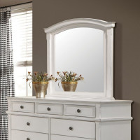 Coaster Furniture 222874 Carolina Arched Mirror Antique White